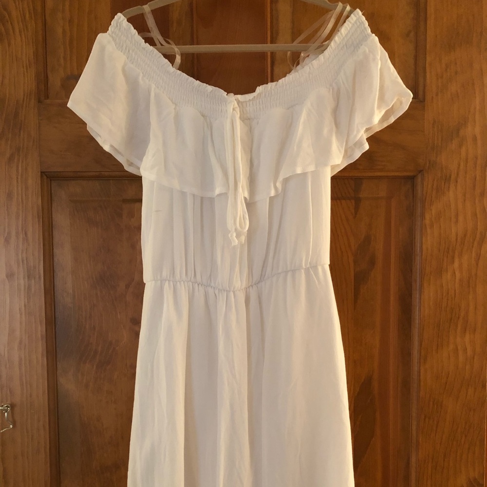 White off the shoulder dress